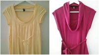 Shirt Gelb Gr. S // Pink Beere Gr. XS Damen Rund Wasserfall Aussc Nordrhein-Westfalen - Beverungen Vorschau