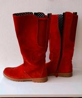 Hilfiger Lederstiefel rot/Polka Dots- Gr. 37 Bayern - Sulzberg Vorschau