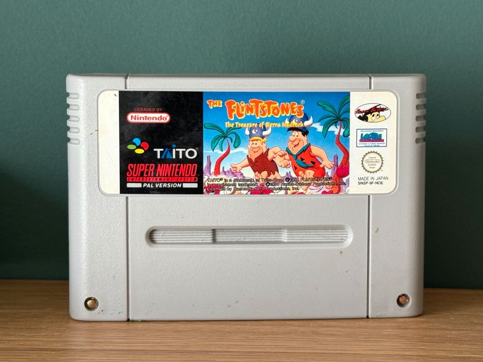 Super Nintendo SNES Spiel The Flintstones mit Spielanleitung in Hamburg