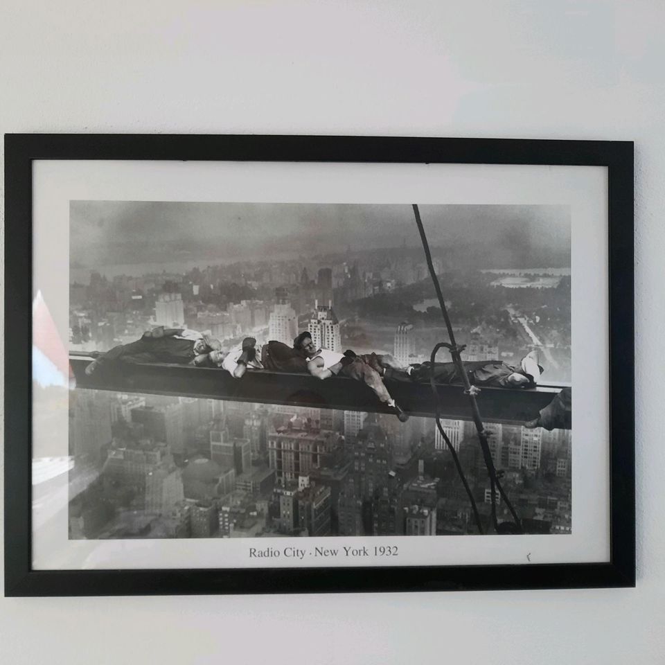 Wandbild Kunstdruck Bild schwarz-weiß in Hauptstuhl