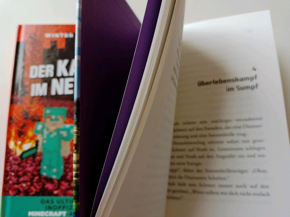 Der Kampf im Nether Versteck in der Oberwelt Minecraft Buch BtBj in Neudenau 