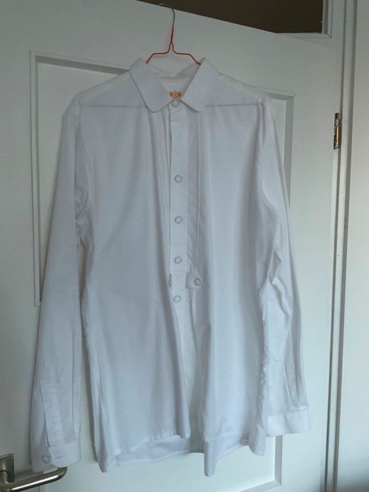 Trachtenhemd aus Baumwolle weiß wenig getragen Gr 41 in München