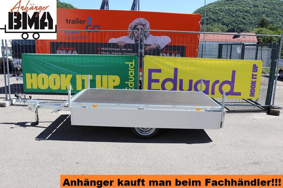 EDUARD Anhänger Hochlader 250x145x30 750kg ALUBORDWÄNDE NEU in  Baden-Württemberg - Rainau, Gebrauchte Auto-Anhänger kaufen