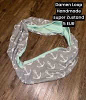 Damen Loop grau weiß Handmade top Zustand Brandenburg - Zehdenick Vorschau