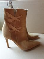 Damen Stiefeletten Lolá Shoes, Wildleder beige-curry, Gr. 39 München - Sendling Vorschau