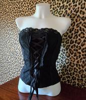 Melrose Corsage Top Shirt Schulterfrei Gothic Punk Spitze 2000er Saarland - Überherrn Vorschau