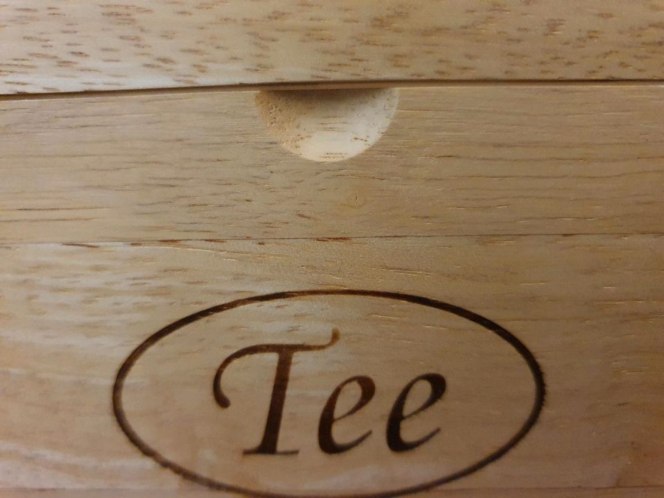 Teebox, 4 Fächer, Holz in Oranienburg