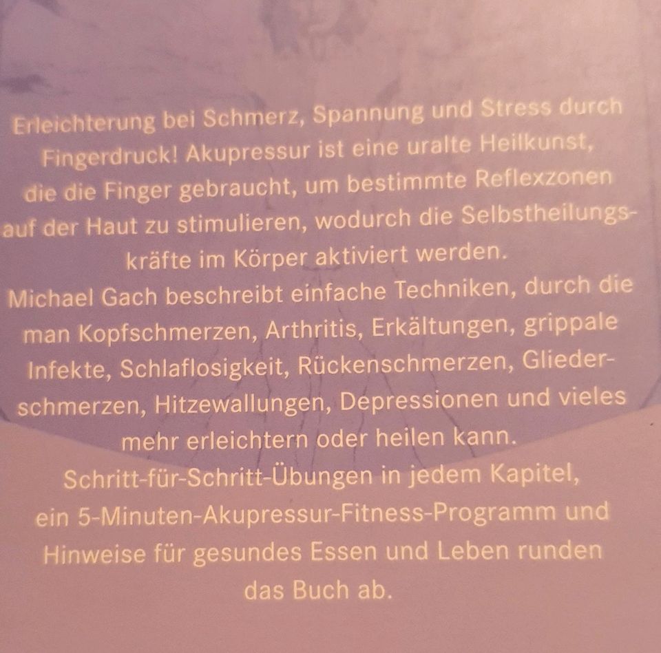 Buch Heilende Punkte, Akupressur, Selbstheilung, Gesundheit in Neumarkt i.d.OPf.