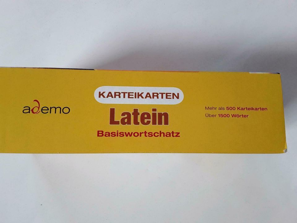 Ademo 500 Karteikarten Latein Basiswortschatz Klasse 5-8 - neu in Halle