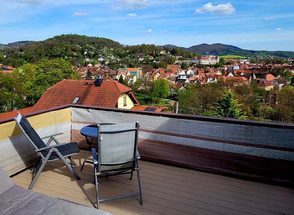 Haus in Schmalkalden von privat, super Ausblick von Dachterrasse in Schmalkalden