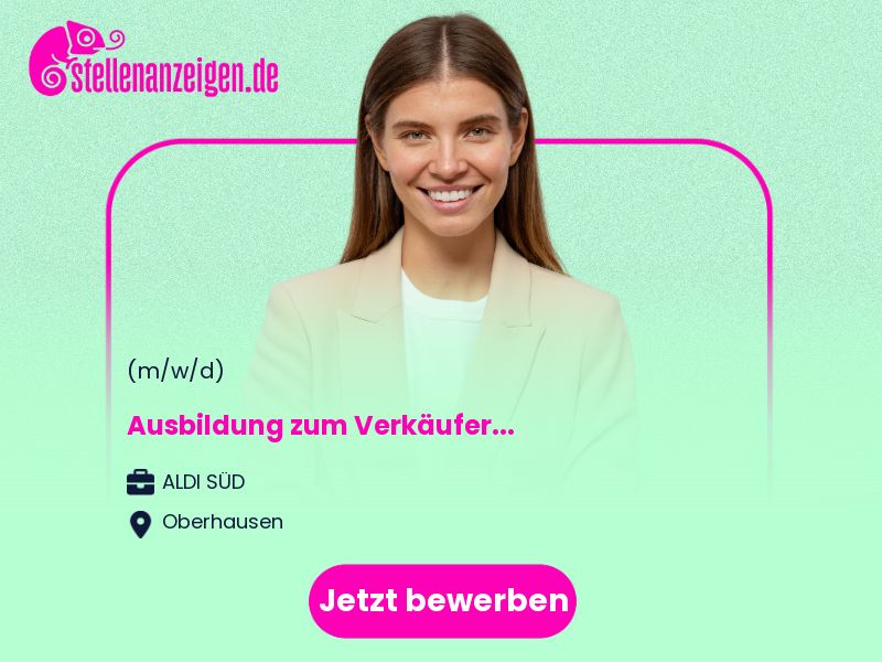 Ausbildung zum Verkäufer (m/w/d) in Oberhausen