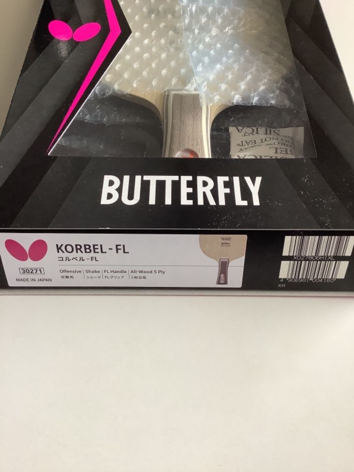 Butterfly Petr Korbel Tischtennis Schläger Japan NEU! in Feldkirchen-Westerham