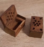 2 Miniatur Holzboxen mit Messing Beschlägen alt Bayern - Kitzingen Vorschau