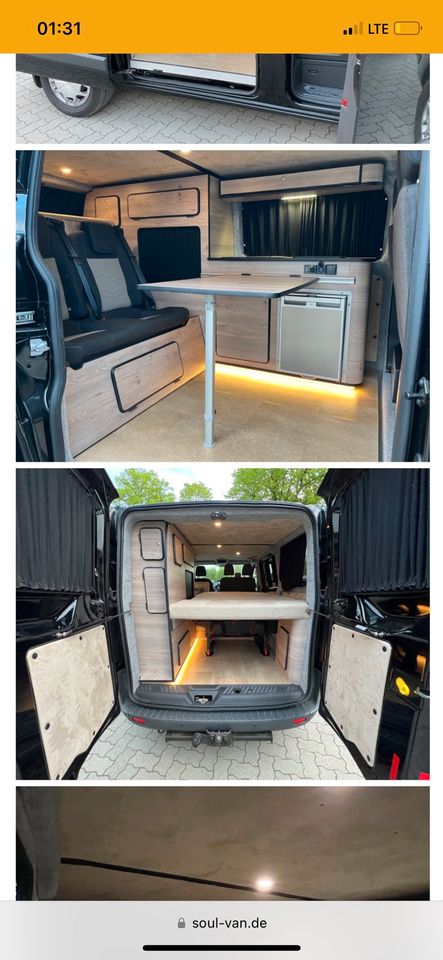 Ford Transit Custom Campingumbau Van Ausbau selber konfigurieren in Neumünster