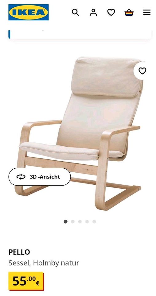 Ikea Sessel natur in Viersen