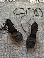 Schwarze Schnürsandalen mit Blockabsatz Gr. 41 NEU Mitte - Wedding Vorschau