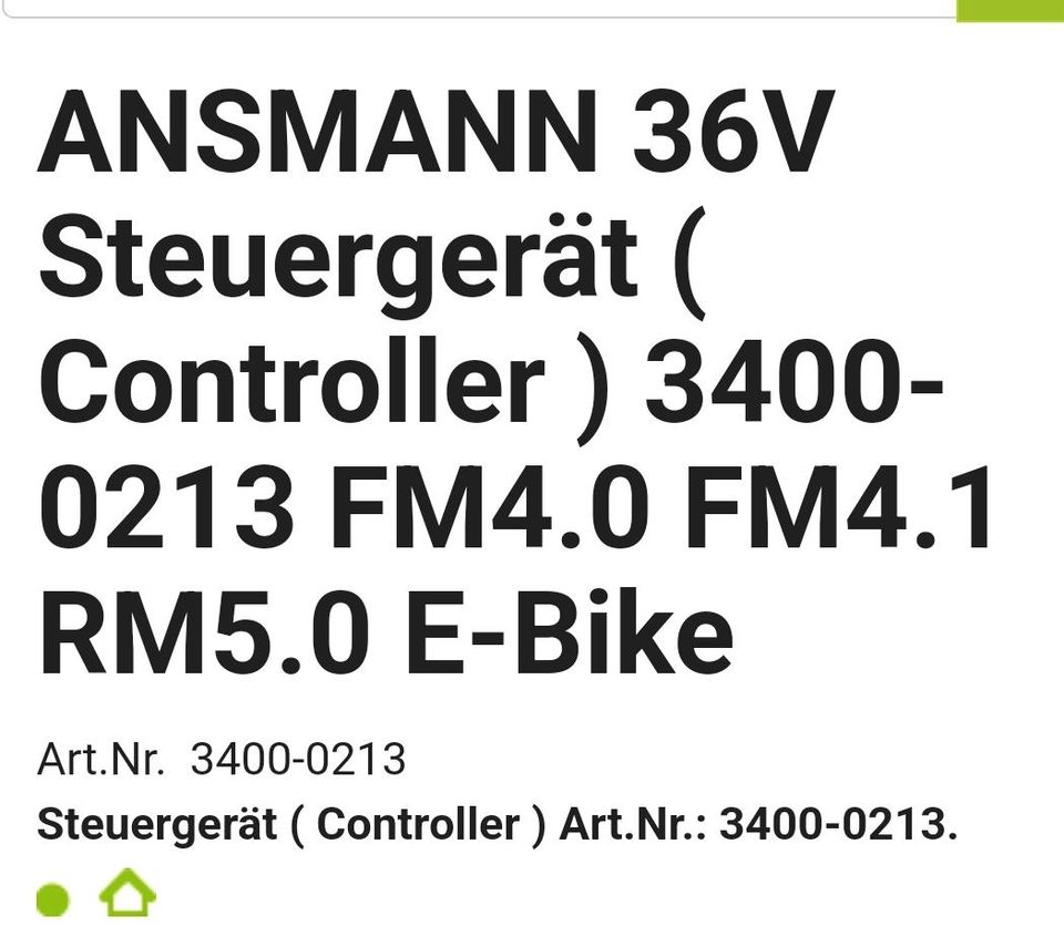 Ansmann 36V Steuergerät (Controller) in Berlin