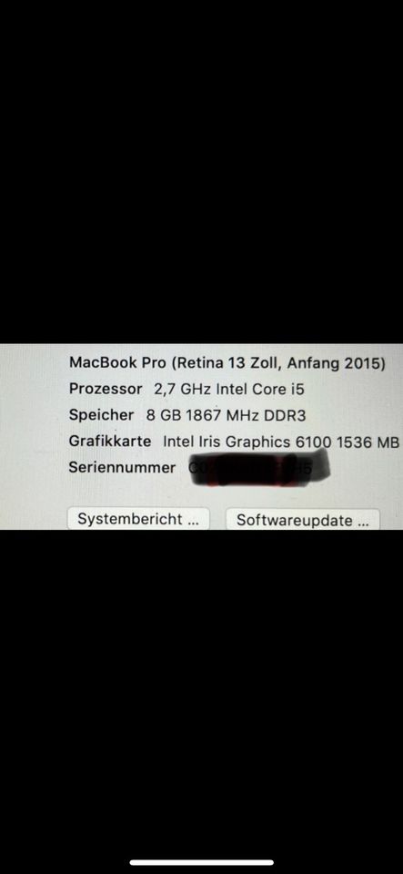 MacBookpro 13“ 256GB Flash Speicher, 2015 in Bremen