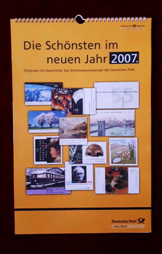 Briefmarkenkalender Deutsche Post 2007 wie NEU in Dresden