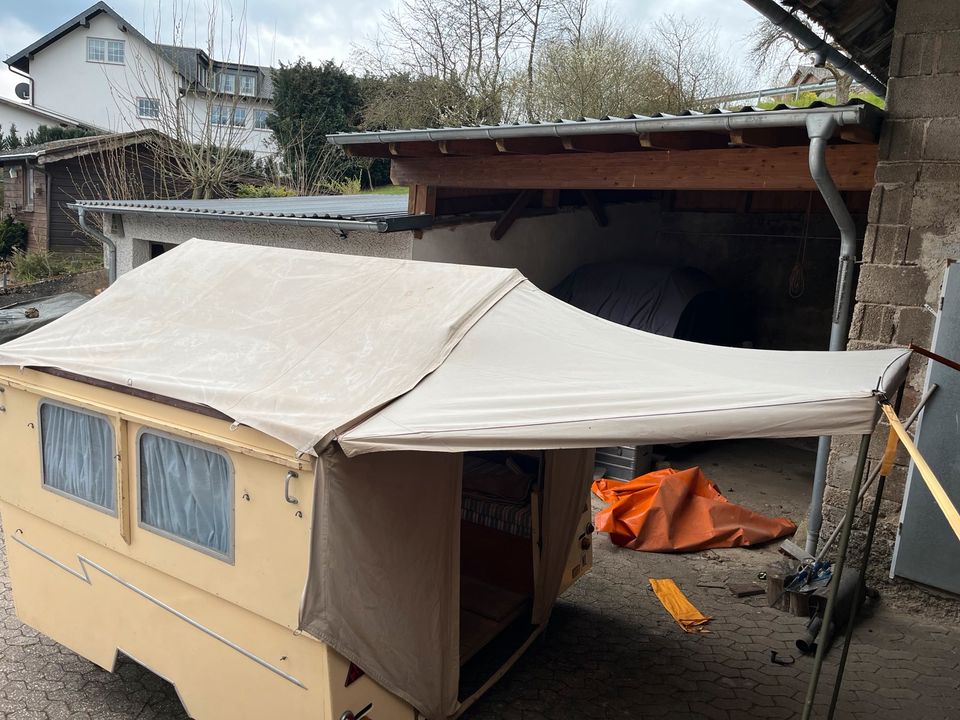 Seltenen Faltwohnwagen Klappwohnwagen Oldtimer Wohnwagen Tausch in Siebenbach