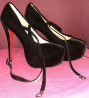 Sexy Samt Plateau High Heels gr. 41 + neue Ersatz Absätze Sachsen - Seifhennersdorf Vorschau