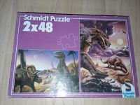 Schmidt Puzzle Dinos, 2x48, 90er Jahre Niedersachsen - Coppengrave Vorschau