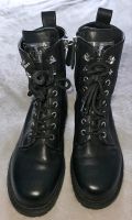 Guess Damen Leder Boots / Schnürstiefelette schwarz Gr. 38 Hessen - Langen (Hessen) Vorschau