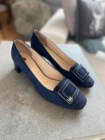 Traumhafte Högl Pumps 6,5 41 blau wie neu 1x getragen Loafer Rostock - Seebad Warnemünde Vorschau