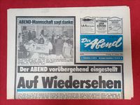 Zeitung Der Abend aus Berlin: letzte Ausgabe vom 23.01.1981 Schleswig-Holstein - Ahrensburg Vorschau