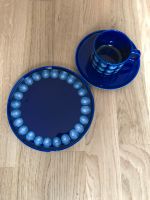 Blaue Tasse mit Teller Baden-Württemberg - Mannheim Vorschau