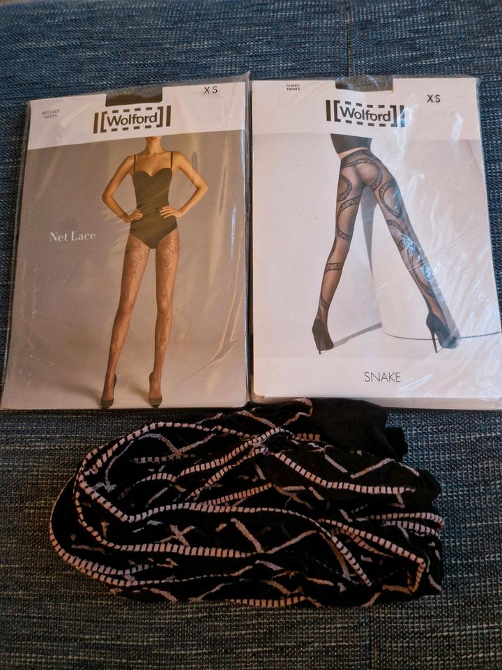 Wolford Falke Calzedonia Kristalle Strumpfhose S M schwarz in Essen