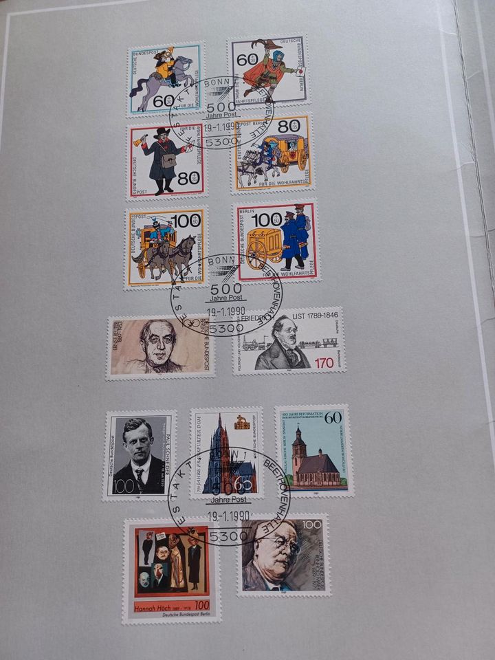 500 Jahre Post Briefmarken in Lengede