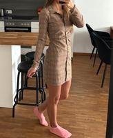 ZARA Blazerkleid Vintage kariert Blazer Kleid braun He Münster (Westfalen) - Mauritz Vorschau
