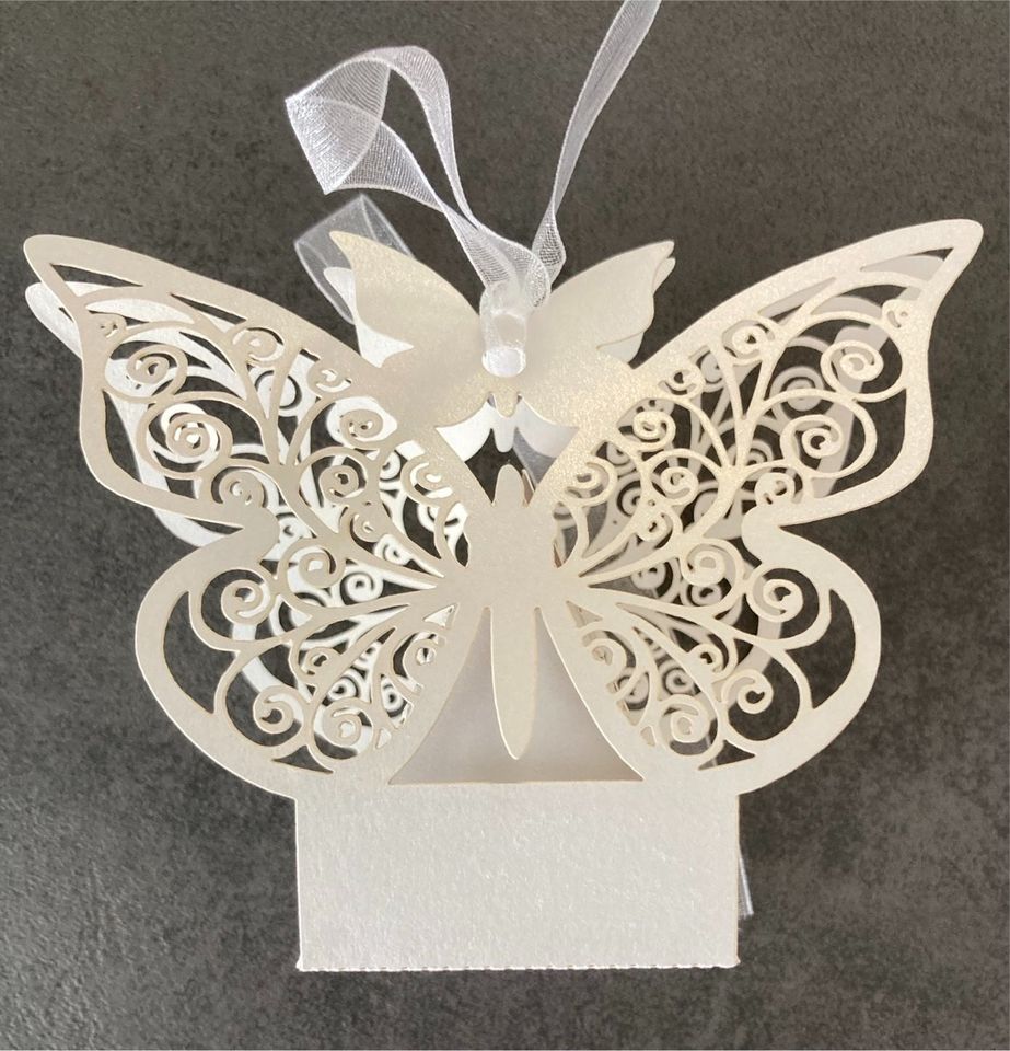 Hochzeit Gastgeschenk Candy-Box Schmetterling (30 Stück) in Altenstadt