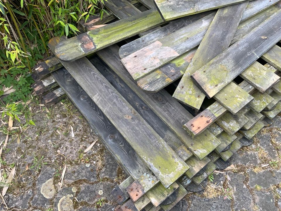Holz alte Zaunelemente als Brennholz, etc. in Neustadt am Rübenberge