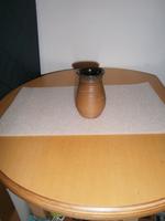 Vase  Blumenvase Braun gerillt Keramik - Original DDR Thüringen - Lucka Vorschau