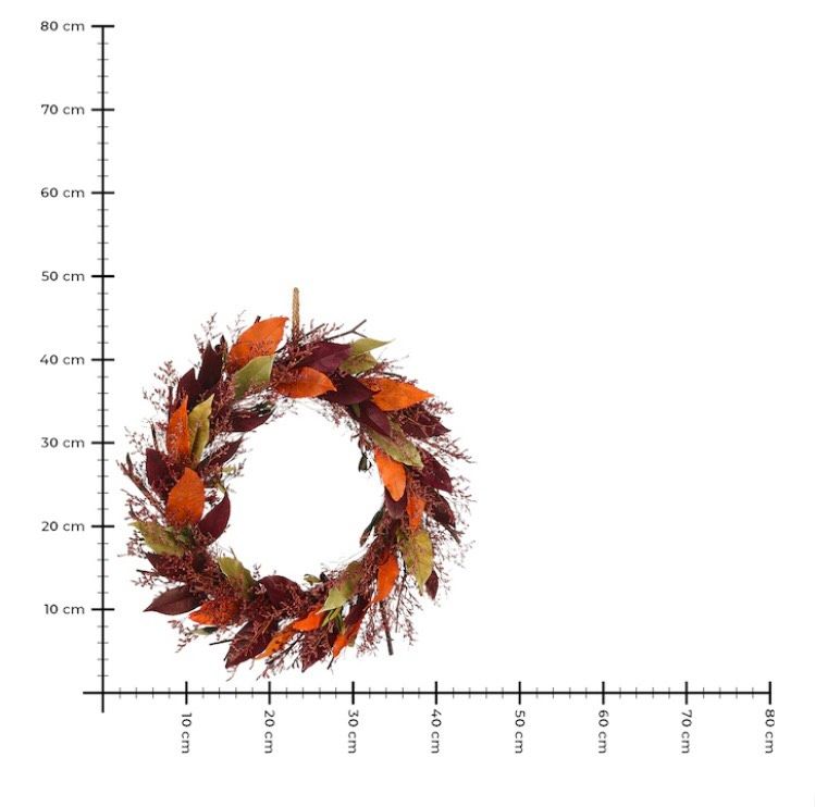 Kranz Trockenblumen Leaves Herbst Depot D= ca. 45 cm in Bad Füssing