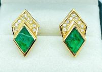 Vintage Christian Dior Emerald Ohrringe Ohrclips Rostock - Stadtmitte Vorschau