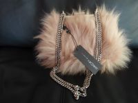 Marc Cain Tasche rosa Fake Fur Fell  Bügel Kettenhenkel Clutch Dortmund - Persebeck Vorschau