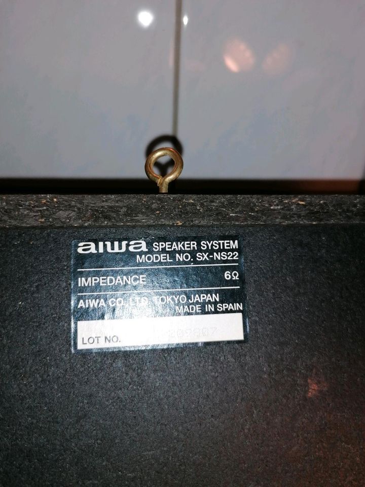 (96) 1 Paar ält. AIWA-LAUTSPRECHERBOXEN-SX-NS-22 (je 24x31x24cm) in Dortmund