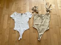 2 x Body Bodyshirt Asos Mussguided Gr S/36 weiß beige Bayern - Gaukönigshofen Vorschau