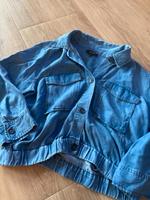 More & More Cropped Tencel Lyocell Blouson Jacke Gr. 36 blau Sachsen - Plauen Vorschau