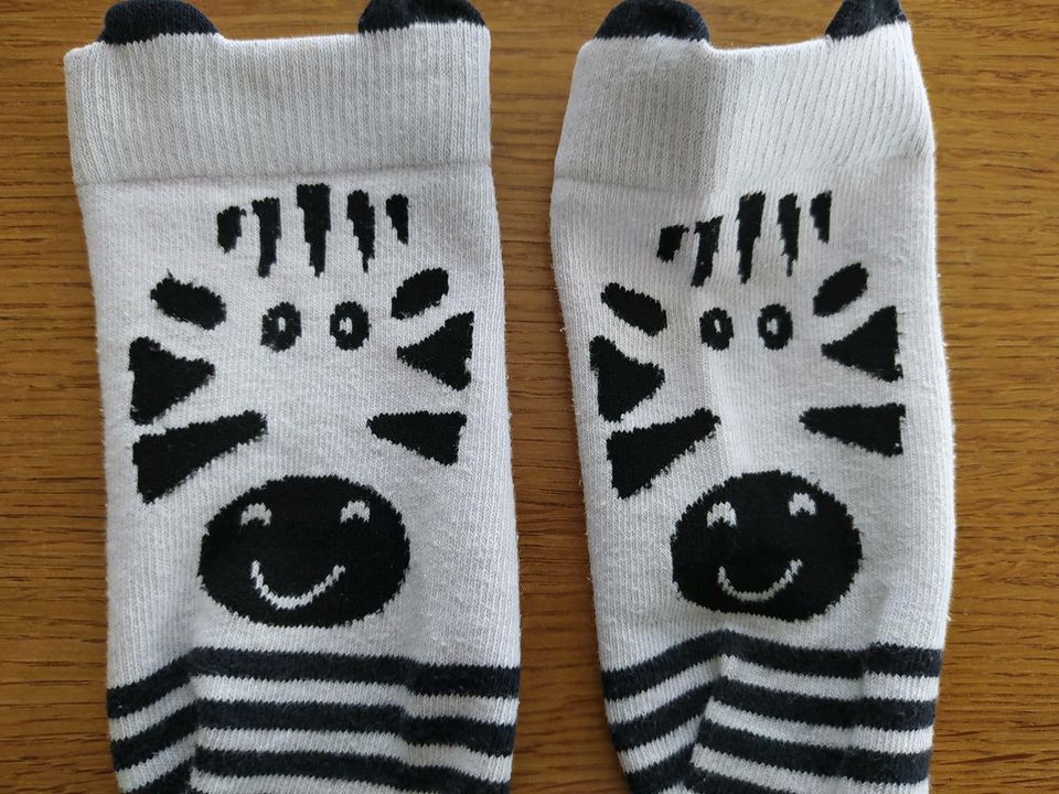 Kniestrümpfe Socken 31-34 Tiermotiv Fuchs Zebra Panda Maus in Wartenberg