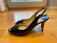 Jimmy Choo Peeptoe Lack schwarz Größe 37,5 Frankfurt am Main - Sachsenhausen Vorschau