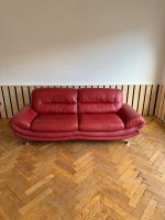 Sofa / Couch rot | Echtleder by Höffner Dresden - Neustadt Vorschau