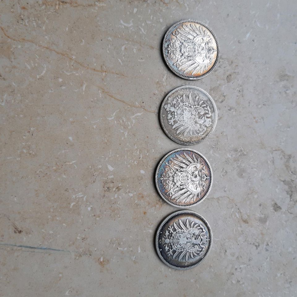 Silbermünzen 1 Mark Kaiserreich in Garbsen
