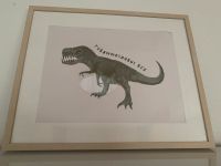 H&M Home Bild Dino T-Rex mit IKEA Bilderrahmen - NEUwertig Leipzig - Wiederitzsch Vorschau
