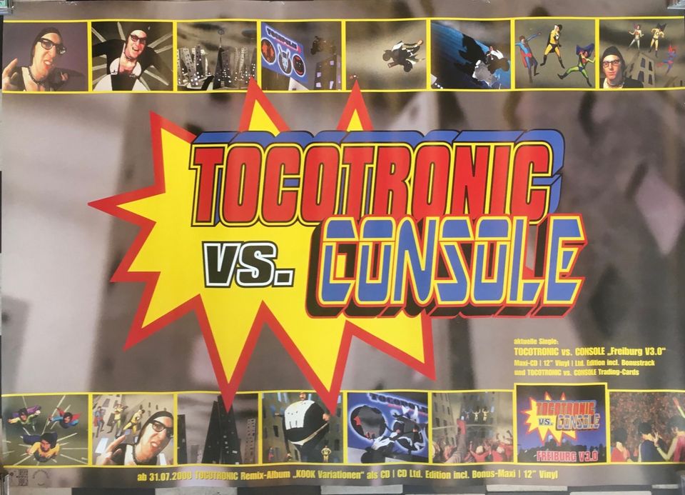 Poster Tocotronic vs. Console Single Release Plakat DIN A1 in Hamburg