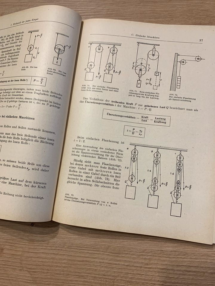 DDR Physik für Berufsschulen Ausgabe 1954 in Ilmenau