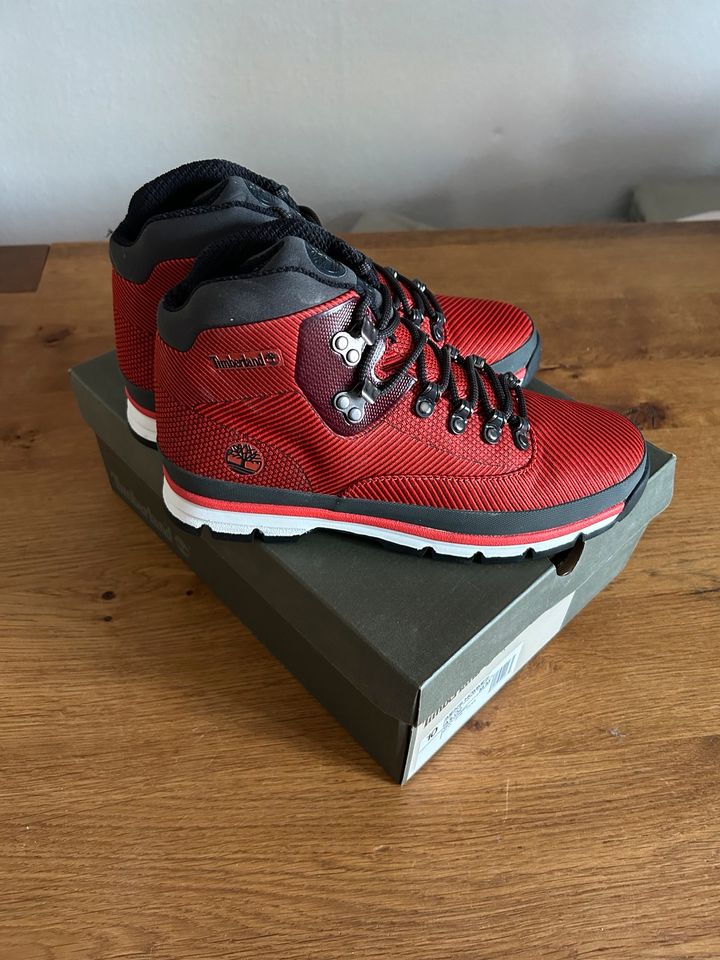 Timberland Euro Hiker in rot Größe 42,5 (US 10) in Haßloch